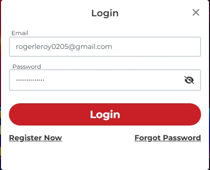 Formulaire de connexion Lucky31 Casino